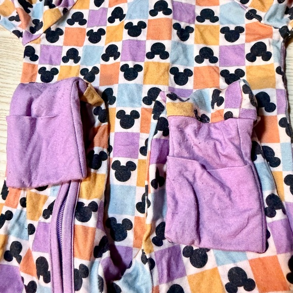 Little One Shop Mickey Head Silhouette Bamboo Zippy (0-3) - Picture 5 of 5